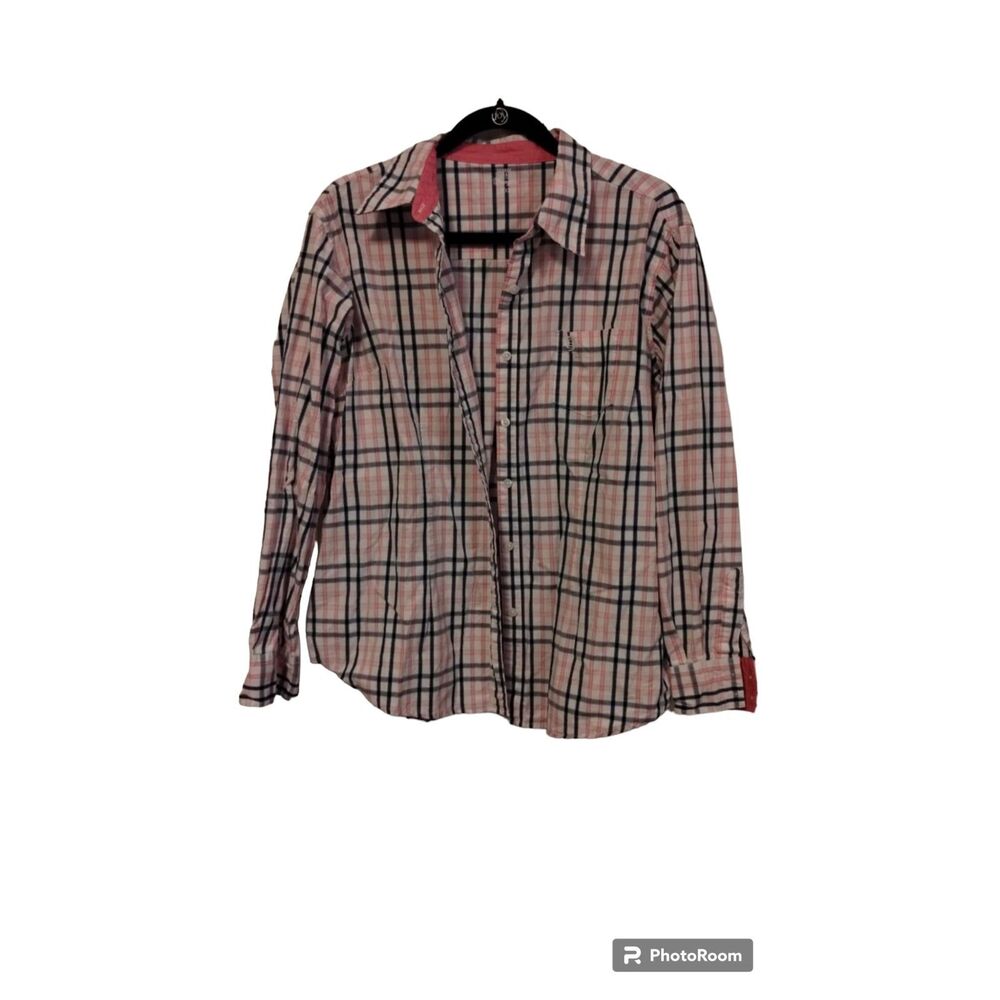 George Strait by Wrangler Women's Plaid Button-Down Western Shirt, Size XXL